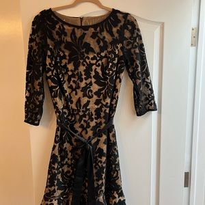 Black TADASHI cocktail dress. Worn once to party.